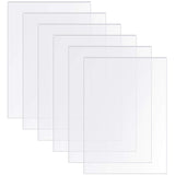 6 Pcs 5 x 7Clear Acrylic Sheet Plexiglass 0.08 Inch Thick Transparent Acrylic Panel for Crafting Projects Replacement Pictur