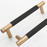 Ntresbonne 20 Pack 5 Inch 128 mm Bronze and Black Barrel Cabinet Pulls Cupboard Aluminum Handles Drawer Pull Cabinet Handles