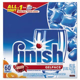 Reckitt Benckiser 81181 Dish Detergent Gel Packs, Orange, 60Box