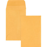 Business Source 04440 Coin Envelopes, No.1, 24lb., 500/BX, 21/4Inch x31/2Inch , Kraft