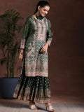 Libas Women'S Silk Blend Kurta Set (36997 Green S