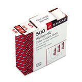 Color Code Labels, quot;S quot;, 11/4 quot;x1 quot;, 500/RL, Pink
