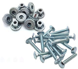 Pet Carrier Dog Kennel Metal Fasteners Nuts Bolts Replacements (1-1/4 Medium Bolts, 16 Pack)