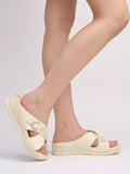 Shoetopia Comfortable Cream Doctor Sole Heels For Women & Girls /Eu39,Cream,6,B0DFVGM56Y