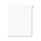 Avery 82199 AllstateStyle Legal Exhibit Side Tab Divider, Title: 1, Letter, White, 25/Pack