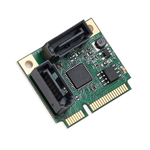 Mini Pcie To Sata Iii 2 Ports Raid Adapter Card Asmedia 1061R For Ipfs Mining And Adding Sata 3.0 Devices