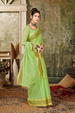 Lymio Saree For Women (Rachitaa) (Pista)