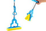WAYRON Butterfly Sponge Mop with Stainless Steel Handle | Wet & Dry Roller Mop for Floor and Bathroom Cleaning | Absorbent PVA S