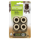 Slipstick CB325 Non Slip Furniture Feet Floor Protectors with Rubber Grip (Set of 8 Grippers) 1-1/4 Inch Round - Chocolate Brown