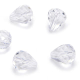 50pcs Adabele Austrian 12mm Faceted Teardrop Crystal Beads Crystal Clear Compatible with 5500 Swarovski Crystals Preciosa