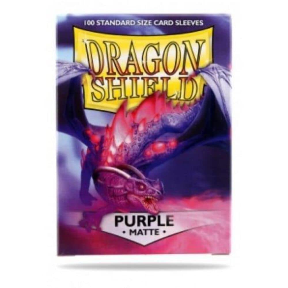 Dragon Shield 11009 Matte Purple Standard Sleeves (100 Sleeves)