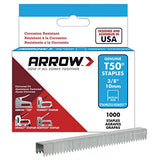 Arrow Fastener 506Ss1 3/8'' T50 Stainless Steel Staples