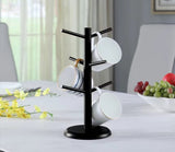 Dorhors Mug Tree,Mug Hanger Stand,Coffee Cup Holder with 6 Hooks,Wood Coffee Mug Holder for Counter,Coffee Bar Accessories and D
