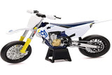 Fs450 White And Blue 1/12 Diecast Motorcycle Model By New Ray 58163
