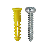 L.H. Dottie 2AK Anchor Kit, 10 by 1Inch Length Screw, 122 Anchor, Yellow