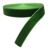 Chenkou Craft 5 Yards Velvet Ribbon Christmas Docoration Craft Packing (Green, 3/4(20mm))