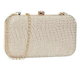 Adisa Textured Formal Party Clutch With Gold Chain For Women And Girls (Cl104-Gold),Gold1,,B0D649CW9N