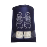Dlest Shoe Bag For Travel & Storage Travel Organizer For Women & Men Travelling Drawstring Bags Dust Cover (Pack Of 5) (Blue, 32