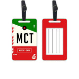 Nutcase Designer Luggage Travel Baggage Tags Set Of 2 With Name Card Inside Muscat Oman
