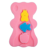 CALANDIS Baby Bath Sponge Infant Bath Cushion Comfy and Skid Proof Bathing Mat Pink | Bathing Accessories | Bathing & Grooming