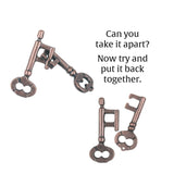 Bepuzzled | Key Hanayama Metal Brainteaser Puzzle Mensa Rated Level 1, For Ages 12 And Up