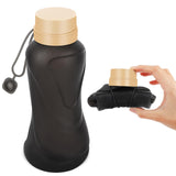 NAVTUE Collapsible Water Bottles,Leak Proof,Reuseable BPA Free Silicone Foldable Water Bottles,Durable Lightweight for Travel Gy