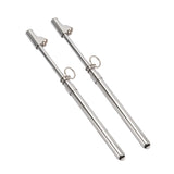 Measureman Heavy Duty Dual Head Truck Tire Gauge 2PC, Solid Brass Body, Aluminum Slide, with Hook, Range 10-150psi