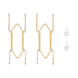 Plate Hangers for Wall for 6-8 inch, 2 Pack, Gold