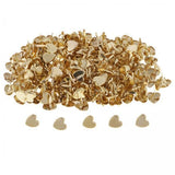 ECOMISTIQ 2x50Pcs Heart Shaped Mini Brads Decorative Paper Fasteners for Scrapbook | Decorative Brads | Scrapbooking Embellishme
