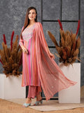 Gosriki Women'S Cotton Blend Straight Printed Kurta With Pant & Dupatta (Bijada Pink-Gs_Xl_Pink_X-Large),Pink,,B0D57B5HBL