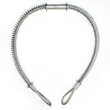 Interstate Pneumatics CUSC2014 1/8 Steel Double Loop x 201/4 Jack Hammer Hose Safety Cable Whip