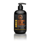 GIBS Amber Beard and Hair Conditioner - Detangle, Control Frizz, Revitalize Dry Hair & Skin, Antimicrobial & Antioxidant - Made 