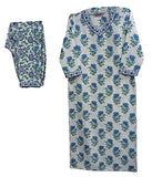 Gosriki Women'S Cotton Blend Printed Straight Kurta With Pant (Dhara White-Nw-Gs_M_White_Medium),White,,B0C4T65HXF