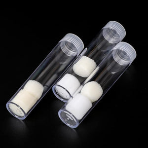 (10) Round Clear Plastic (Penny Cent) Size Coin Storage Tube Holders Screw on Lid