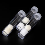 (10) Round Clear Plastic (Penny Cent) Size Coin Storage Tube Holders Screw on Lid