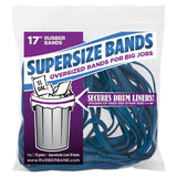 Alliance Rubber 08995 SuperSize Bands, 17 Blue Large Heavy Duty Latex Rubber Bands (4 ounce resealable bag contains approx. 12 b