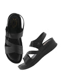 Shoetopia Comfortable Black Doctor Sole Heels For Women /Eu41,Black,8,B0DGG6Y26C