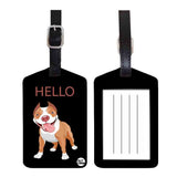 Nutcase Designer Luggage Travel Baggage Tags Single Tag With Name Card Inside Doggy
