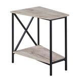 Convenience Concepts Tucson Wedge End Table, Sandstone / Black