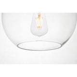 Living District Baxter 1-Light Mid-Century Metal Pendant In Black