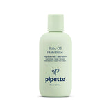 Pipette Baby Oil - Nurture, Moisturize Baby Skin, Vitamin E, Sensitive, Dry Skin, Fragrance Free with Renewable Plant-Derived Sq