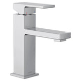 Moen Revyl Chrome OneHandle Single Hole Modern Bathroom Sink Faucet with Optional Deckplate and Spring Loaded Drain Assembly, 8
