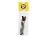 Retro 51 Tornado Rollerball Refill Blue - Smooth Writing, Capless Refill 3-Pack, Vibrant Blue Ink, Fits Tornado Pens