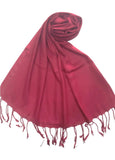 Monika Collection WomenS Light And Soft Rayon Stole (Maroon , Free Size)
