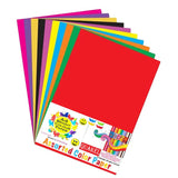 QUAKEL (QKL5) Multicolour A4 Size Sheet, 100 Piece 10 Sheets Each Colour Printing Papers, Art & Craft Paper Sheets, Double Side