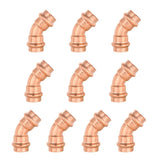 (Pack of 10) EFIELD 3/4 x 3/4 Copper Press Fit 45 Degree Elbow Fittings For Copper Tube Connection, LBP Design