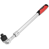 FIRSTINFO 1/2 Drive Extendable Breaker Bar Ratchet Wrench Length 17.2 to 22.7 inches, with Flexible Ratchet Head