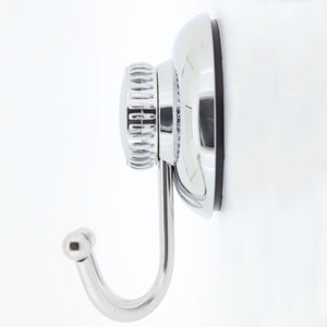 Gecko-Loc Suction Cup Towel Hook For Bathroom Shower Or Kitchen Wall - Loofa, Bath Brush Accessories Hooks Holder Bath Tub Remov