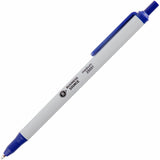 Business Source 25051 Ballpoint Pen, Retract, Clip, Medium Point, Blue Ink