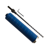 2 Dry Diamond Core Drill Bits for Brick and Block with 1/2 Shank Pilot Bit Adapter, 9.5 Drilling Depth, 5/811 Arbor